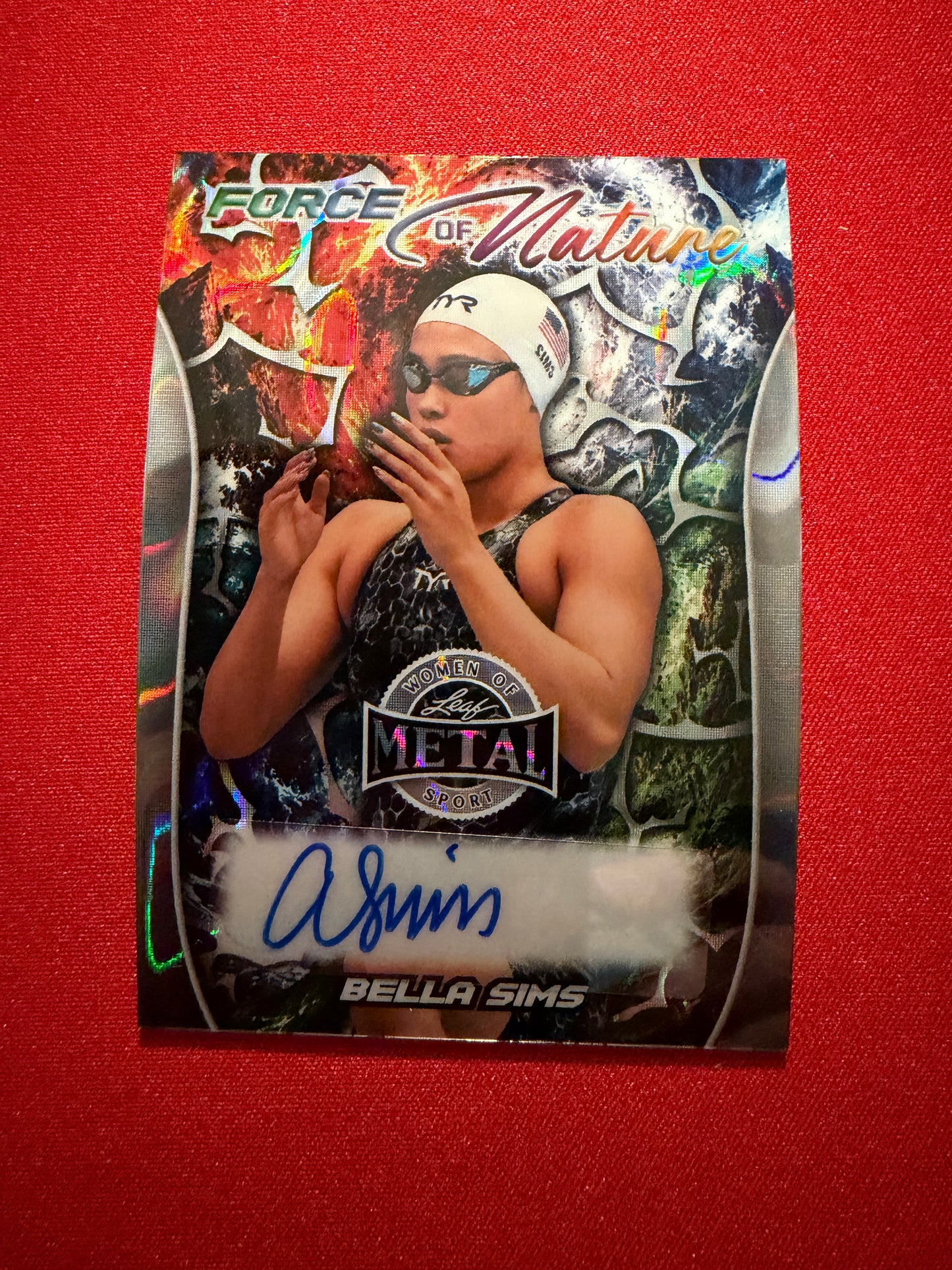 Bella Sims 2026 Leaf Metal Women Of Sport Force Of Nature Auto Lava 1/1