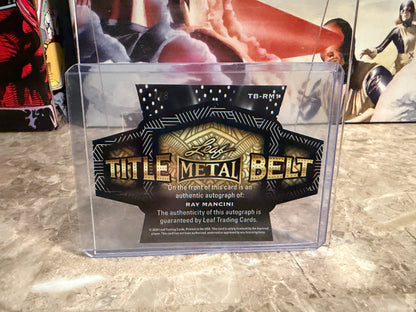 Ray Mancini 2026 Leaf Metal Ring Kings Title Belt Auto Blue /5