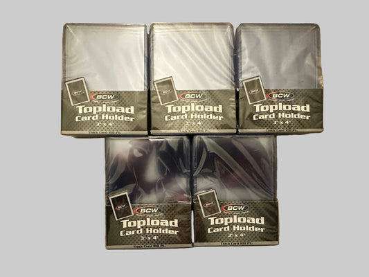 BCW 108 Pt. Toploader (5 packs - 10 / pack)