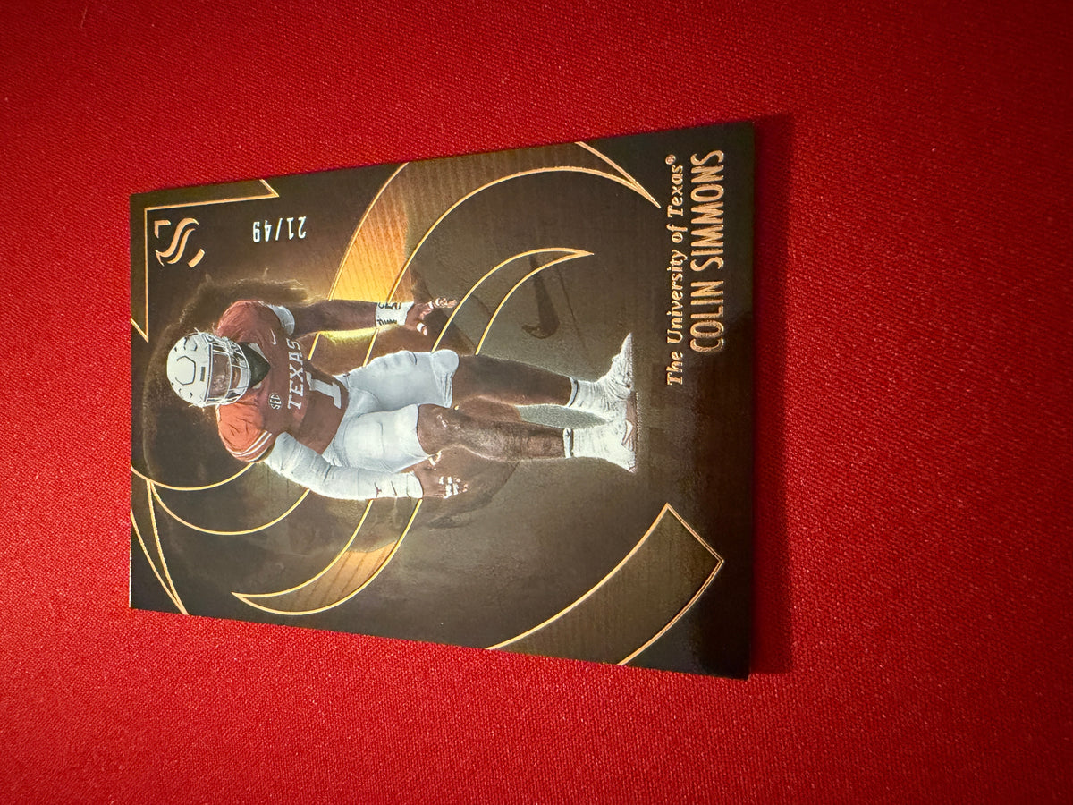 Colin Simmons 2025 Panini Silhouette Football Base Bronze /49 #30