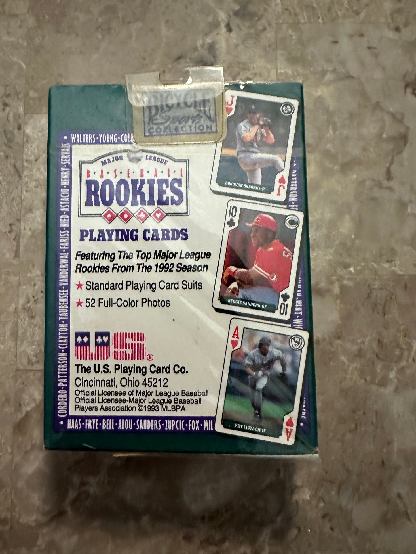 1992 Baseball Rookies Playing Cards (Bicycle) - Factory Sealed
