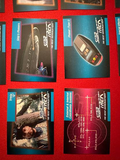 Star Trek Trading Card Lot of 31 Cards - 1993 Skybox Master/1992 Paramount