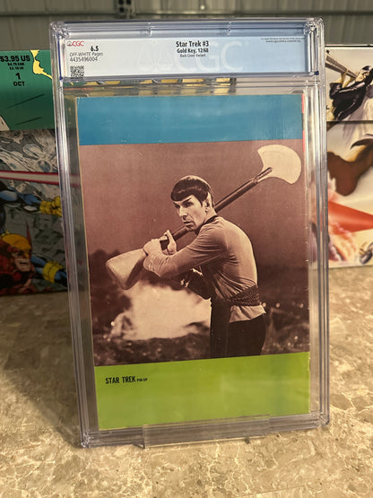 Star Trek #3 Back Cover Variant CGC 6.5 (1968 Gold Key)
