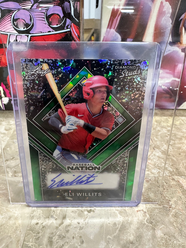 (2026/05/13) Eli Willits /5 Diamond Studs Crystal Auto 2026 Leaf Baseball Nation