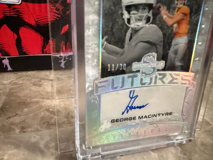 George MacIntyre 2026 Leaf Spectacular Football Futures Auto Silver /30