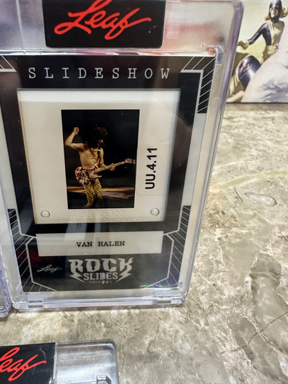 2026 Leaf Slideshow VAN HALEN 7-Slide LOT Classic David Lee Roth Era 1978-1984