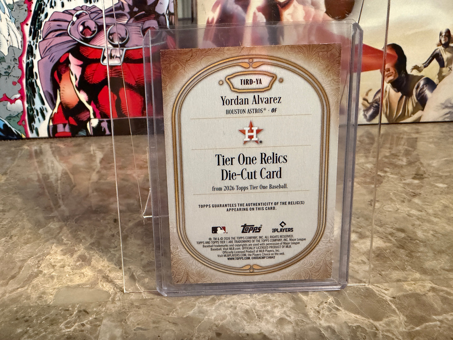 Yordan Alvarez 2026 Topps Tier One Baseball Relics Die-Cut Game-Used /199