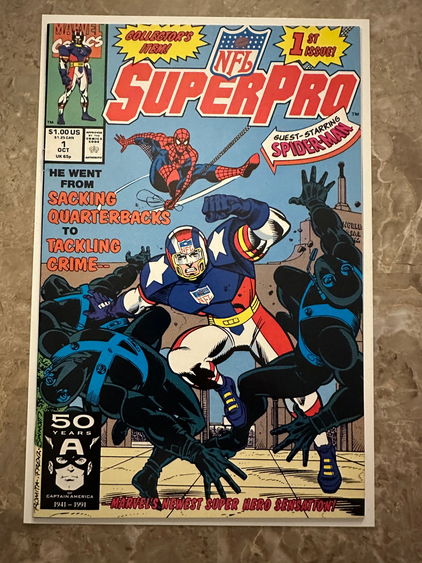 NFL SuperPro #1-2 NM (1991 Marvel)