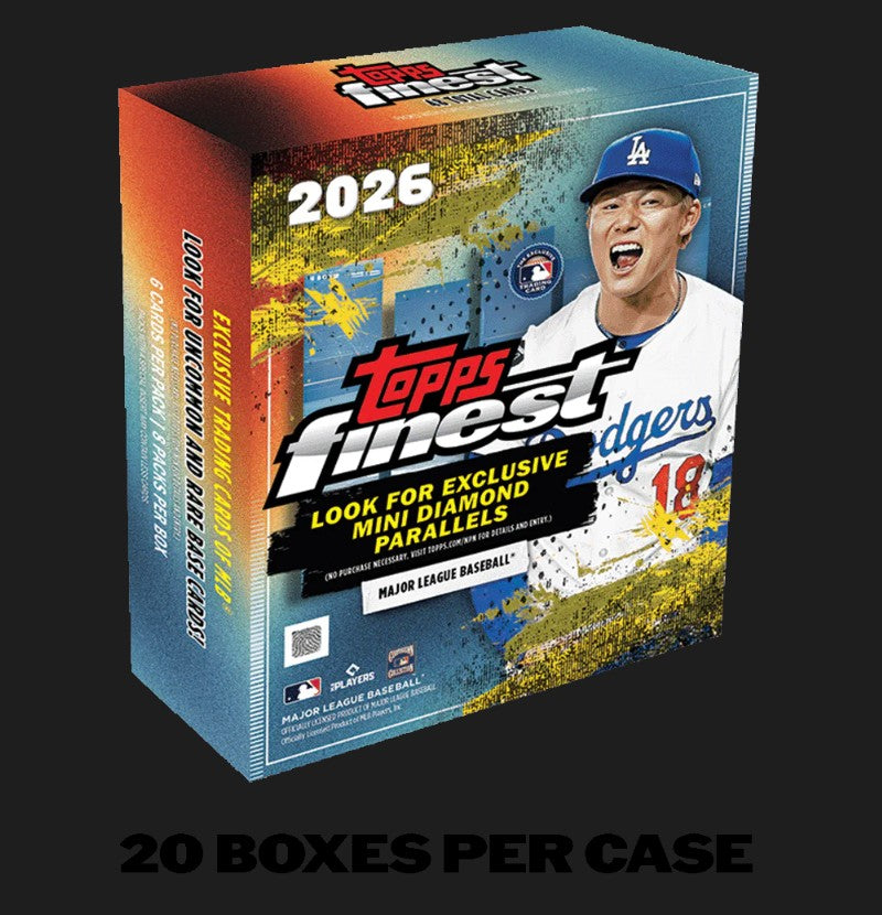 2026 Topps Finest Baseball Mega 20-Box Case