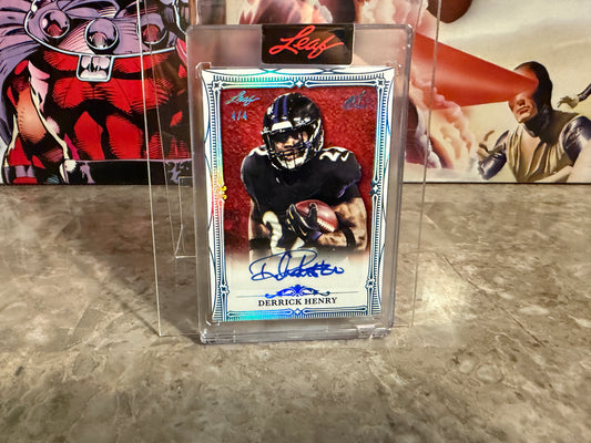 Derrick Henry 2026 Leaf Art of Sport Base Auto Platinum 4/4