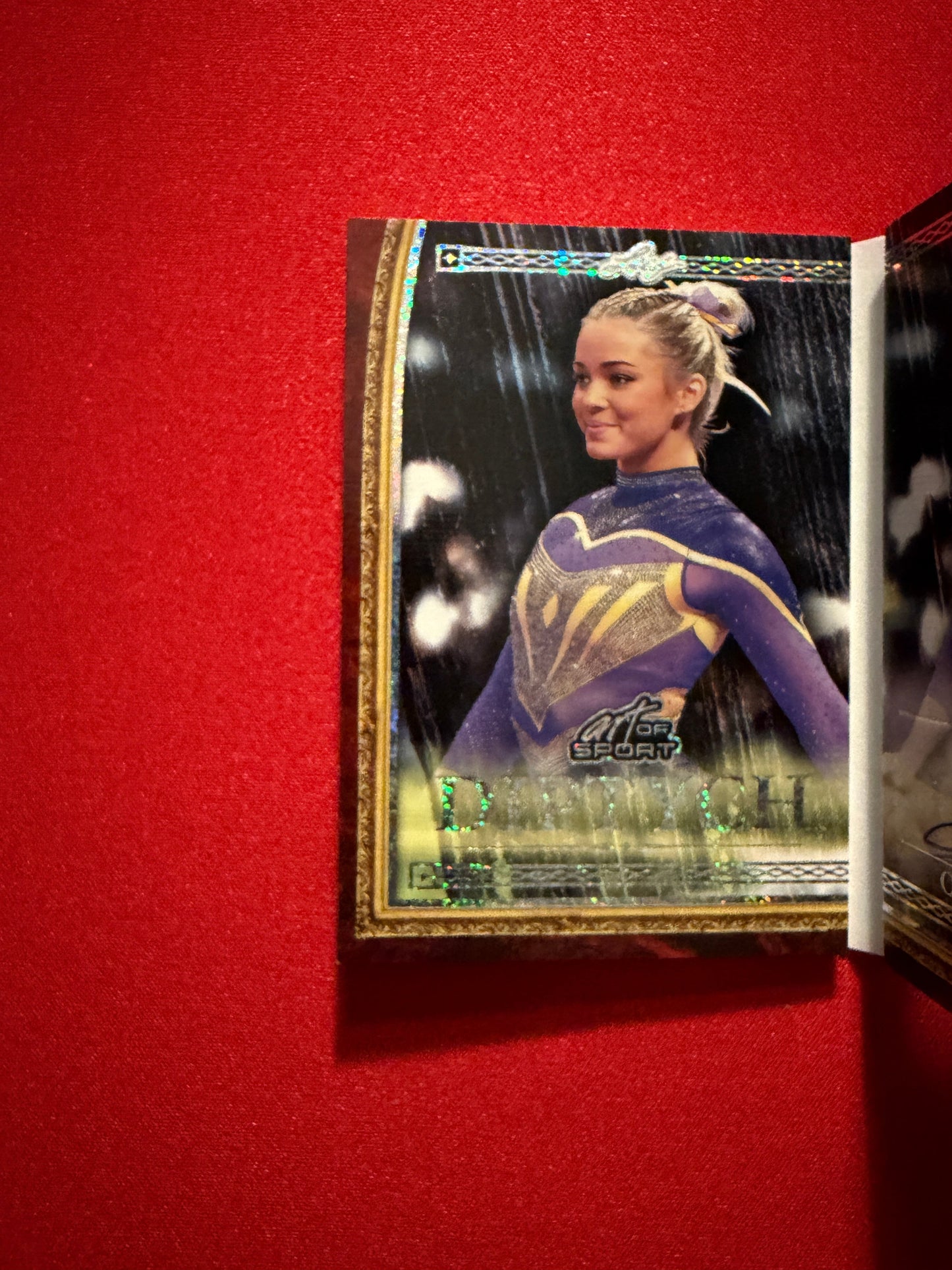 2026 Leaf Art of Sport Olivia Livvy Dunne Diptych Auto Booklet Sparkle /6