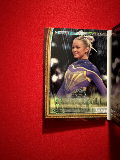 2026 Leaf Art of Sport Olivia Livvy Dunne Diptych Auto Booklet Sparkle /6