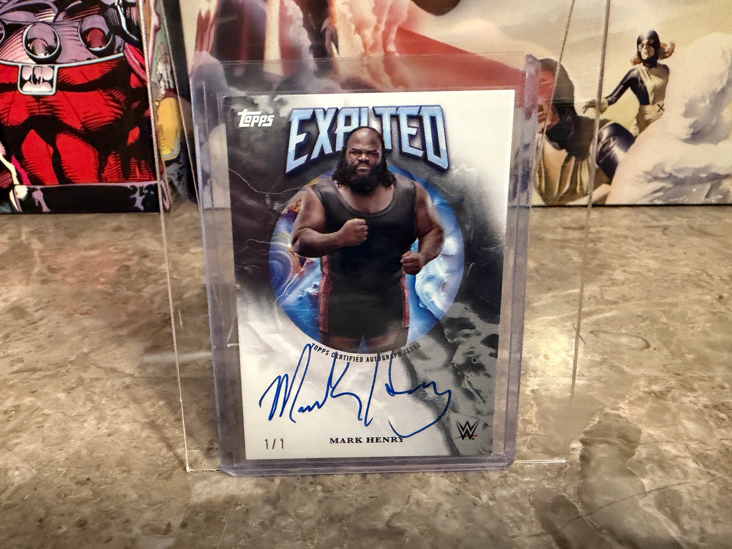 Mark Henry 2026 Topps Exalted WWE Exalted Autographs 1/1 Black