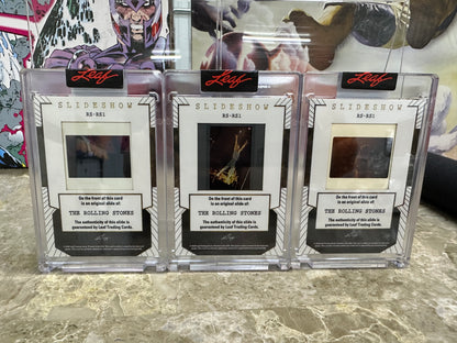 2026 Leaf Slideshow Original Rolling Stones 3 Encased Rock Slides - Action Shot
