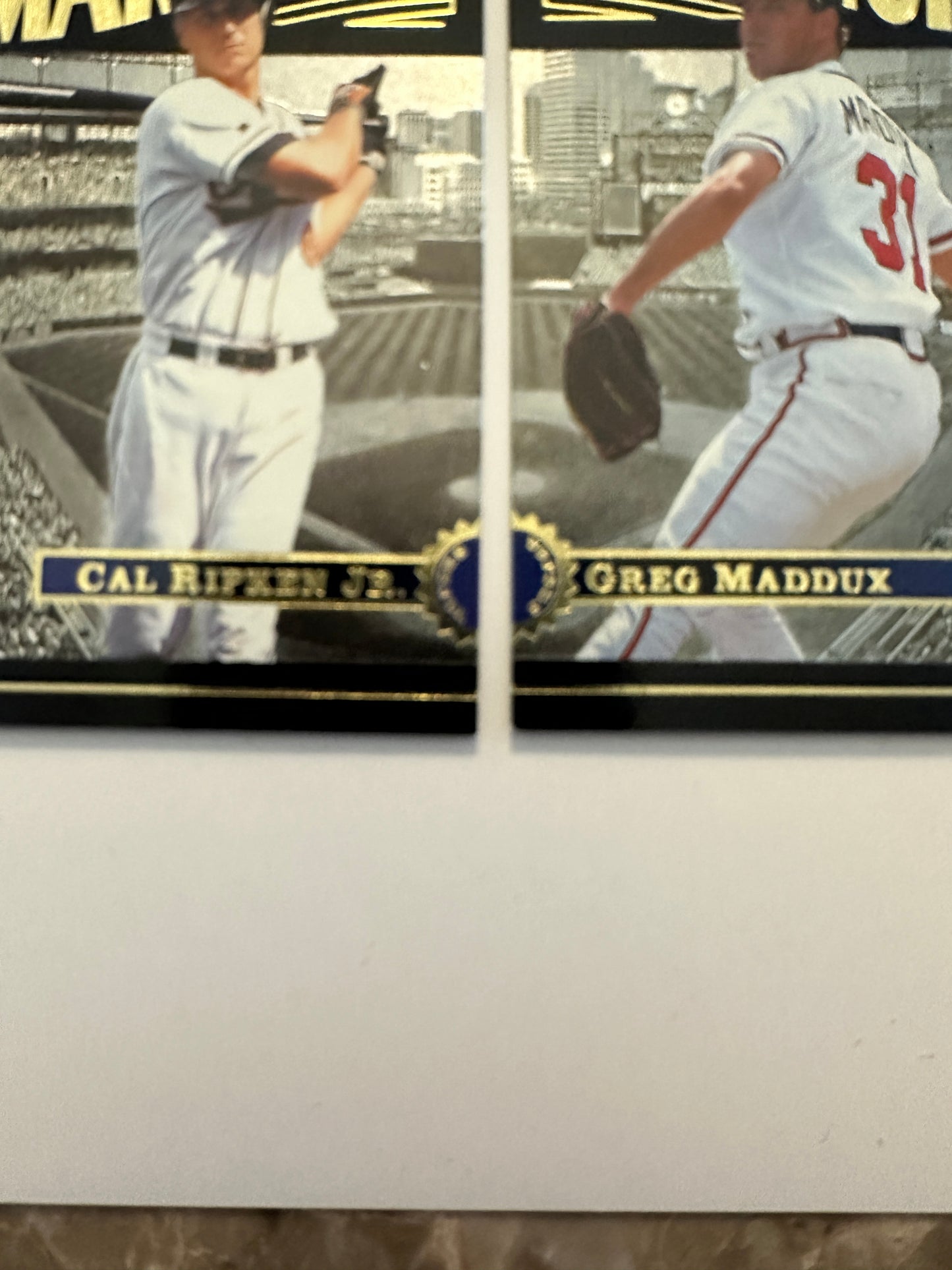 Cal Ripken Jr. #MM9/Greg Maddux #MM10 (1996 Upper Deck SP Marquee Matchups)