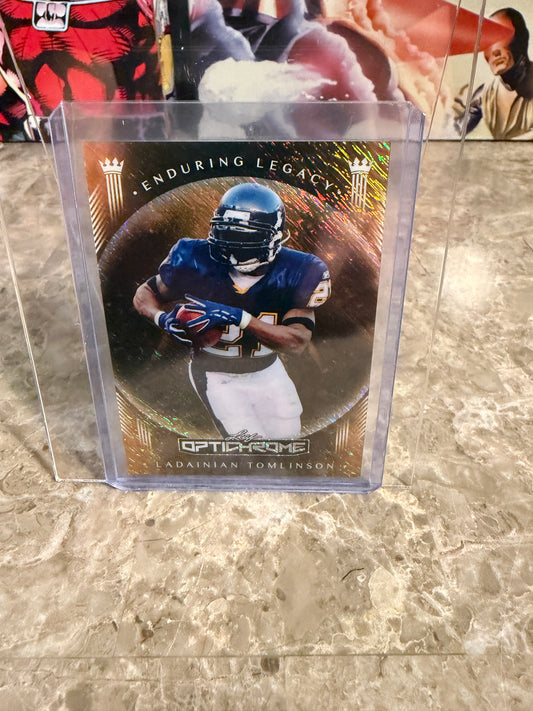2026 Leaf Optichrome Football Ladainian Tomlinson Enduring Legacy Gold 1/1