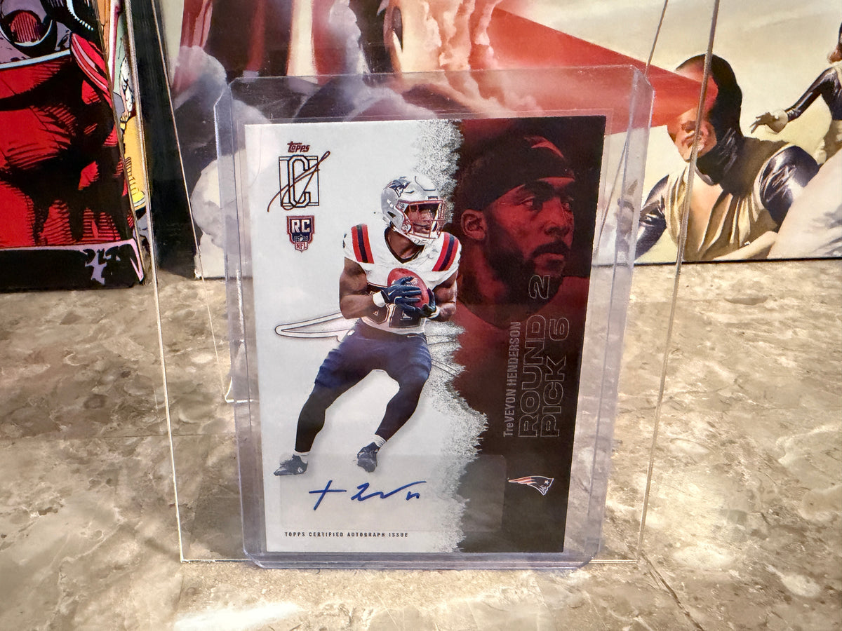 TreVeyon Henderson 2025 Topps Signature Class Football Base Auto #117