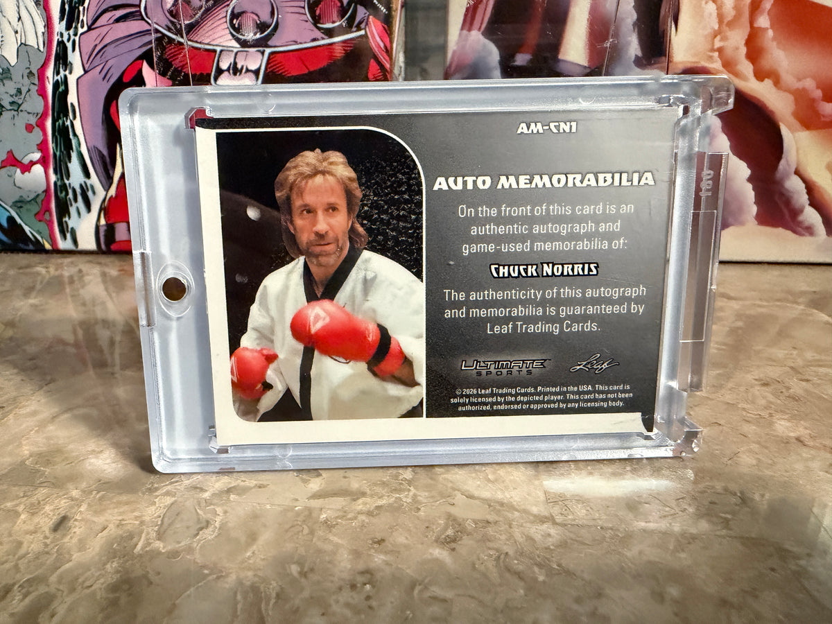 Chuck Norris 2026 Leaf Ultimate Sports Auto Memorabilia Game-Used /8