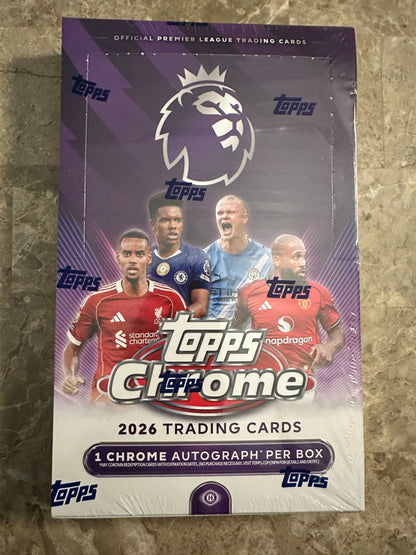 2026 Topps Chrome Premier League Hobby Box