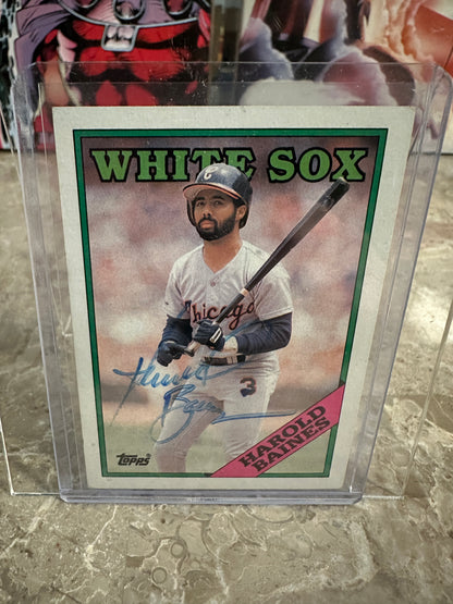 14 White Sox Signed Card Lot 1956-1989 Minnie Minoso Carlton Fisk Harold Baines