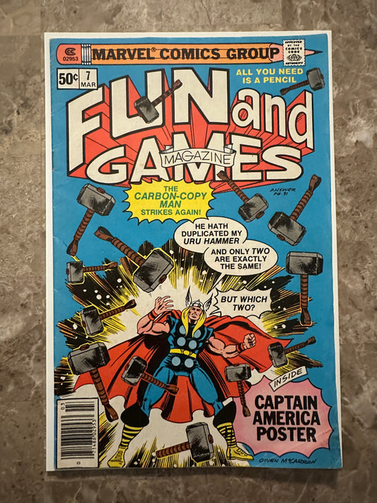 Marvel Fun and Games #7 VG 4.0 (1980 Marvel)