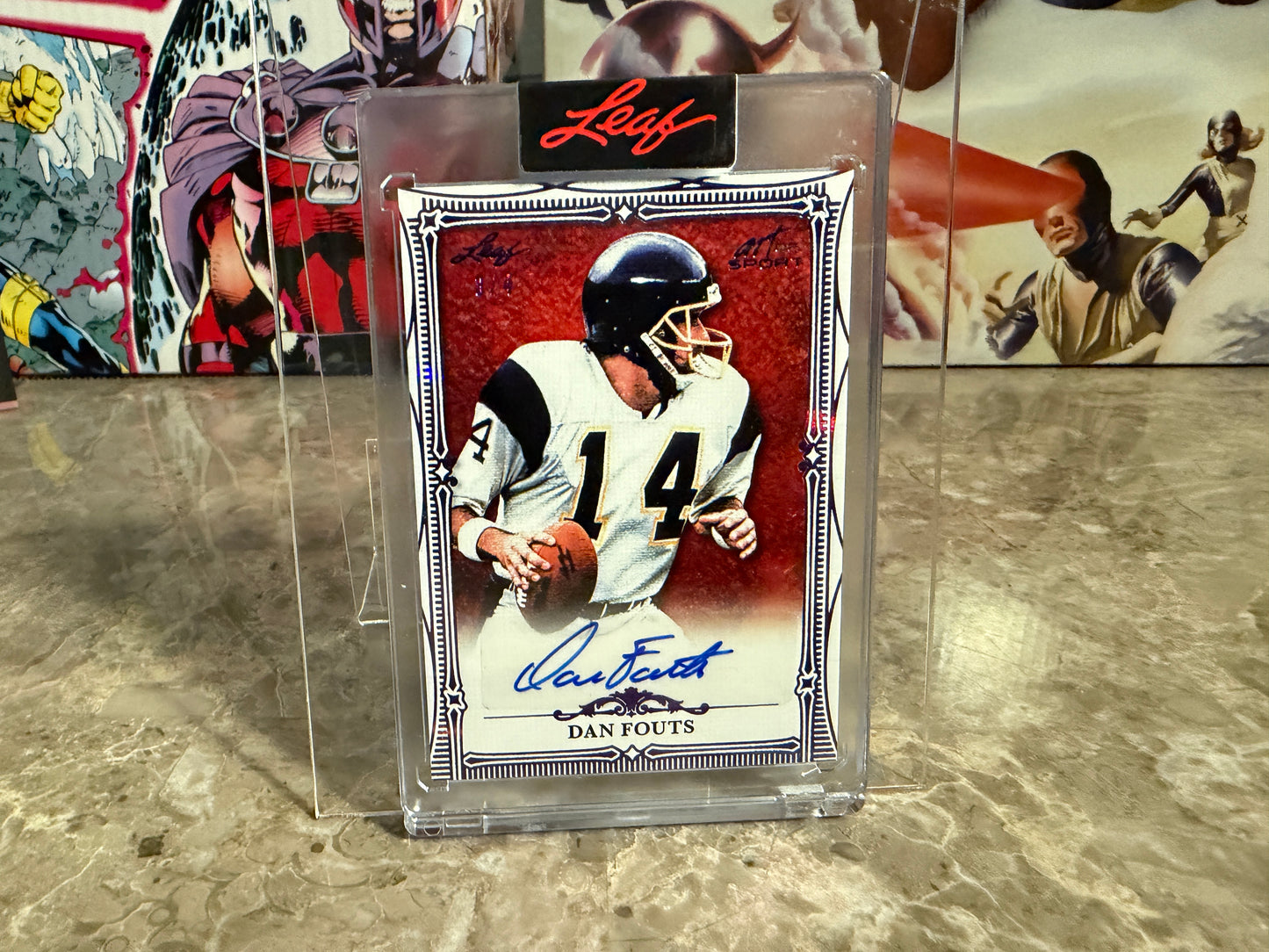 Dan Fouts 2026 Leaf Art of Sport Base Auto Purple /4