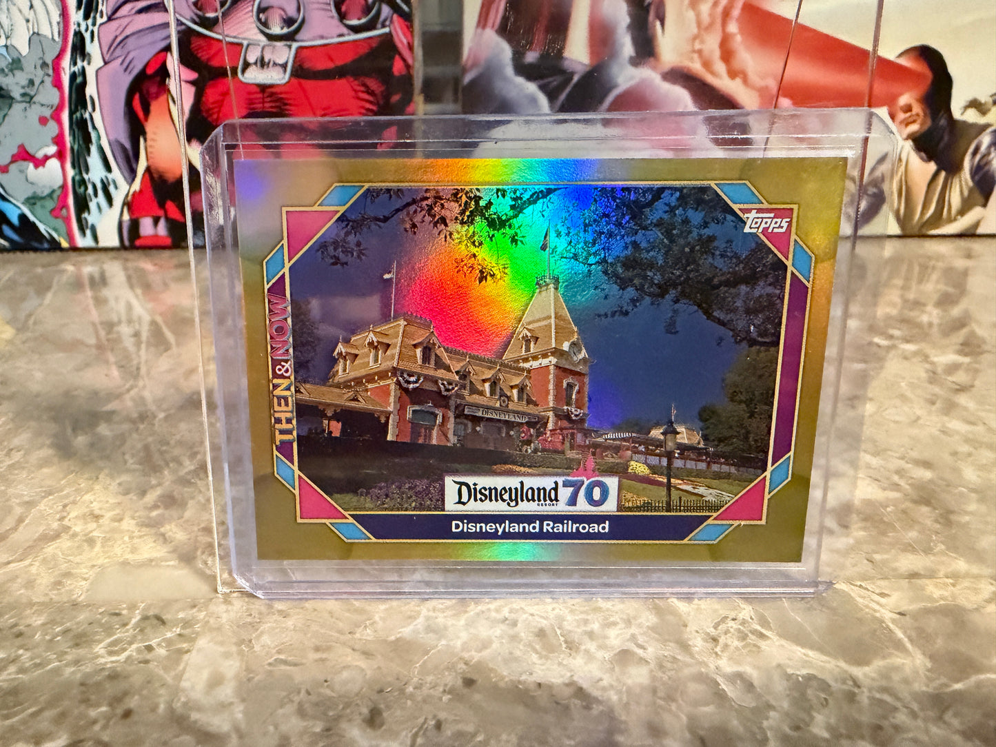 2025 Topps Disneyland Disneyland Railroad Gold /50 #2