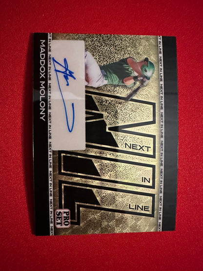 Maddox Molony 2026 Leaf Pro Set Next In Line Super Gold Prismatic Autograph True 1/1