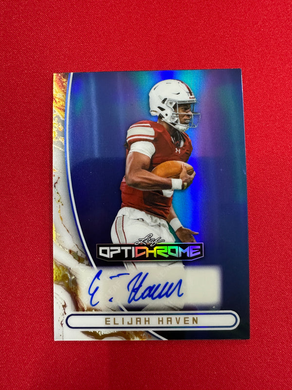 (2026/05/26) Elijah Haven Auto 2026 Leaf Optichrome Football