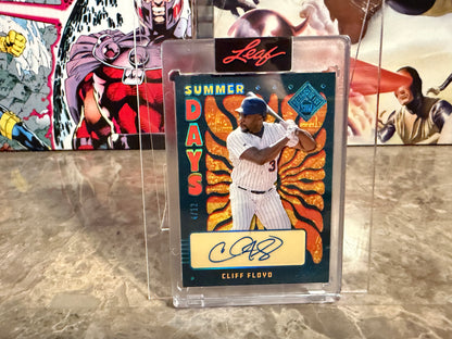 Cliff Floyd 2026 Leaf Seasons In The Sun Summer Days Auto Platinum /12