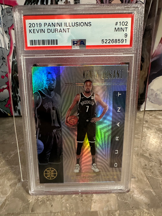Kevin Durant #102 PSA 9 Mint (2019 Panini Illusions)