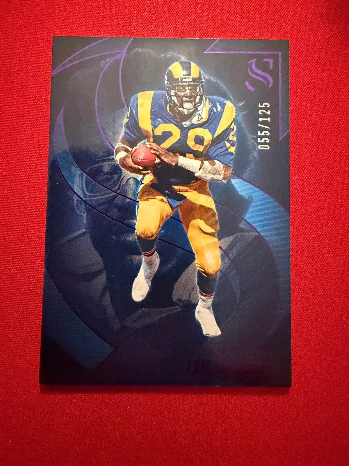 Eric Dickerson 2025 Panini Silhouette Football Base Purple /125