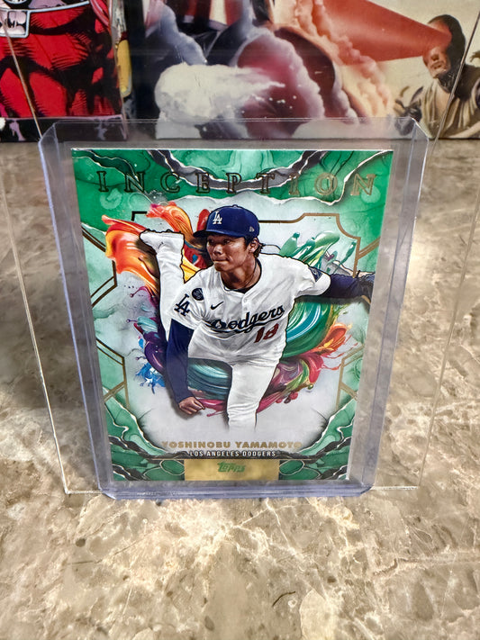 2025 Topps Inception Yoshinobu Yamamoto Green Parallel