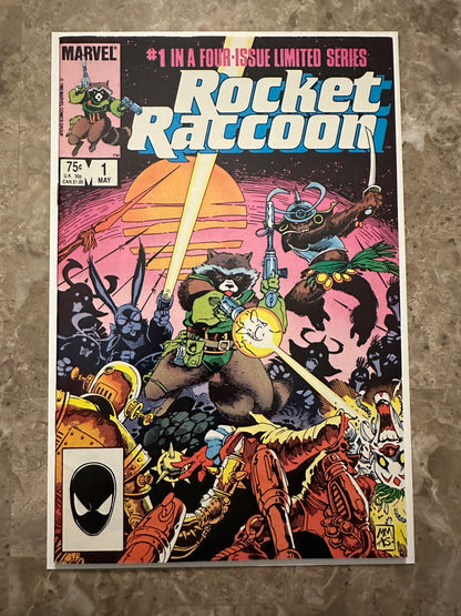 Rocket Raccoon #1-4 Full Set High Grade Newsstand (1985 Marvel Comics)