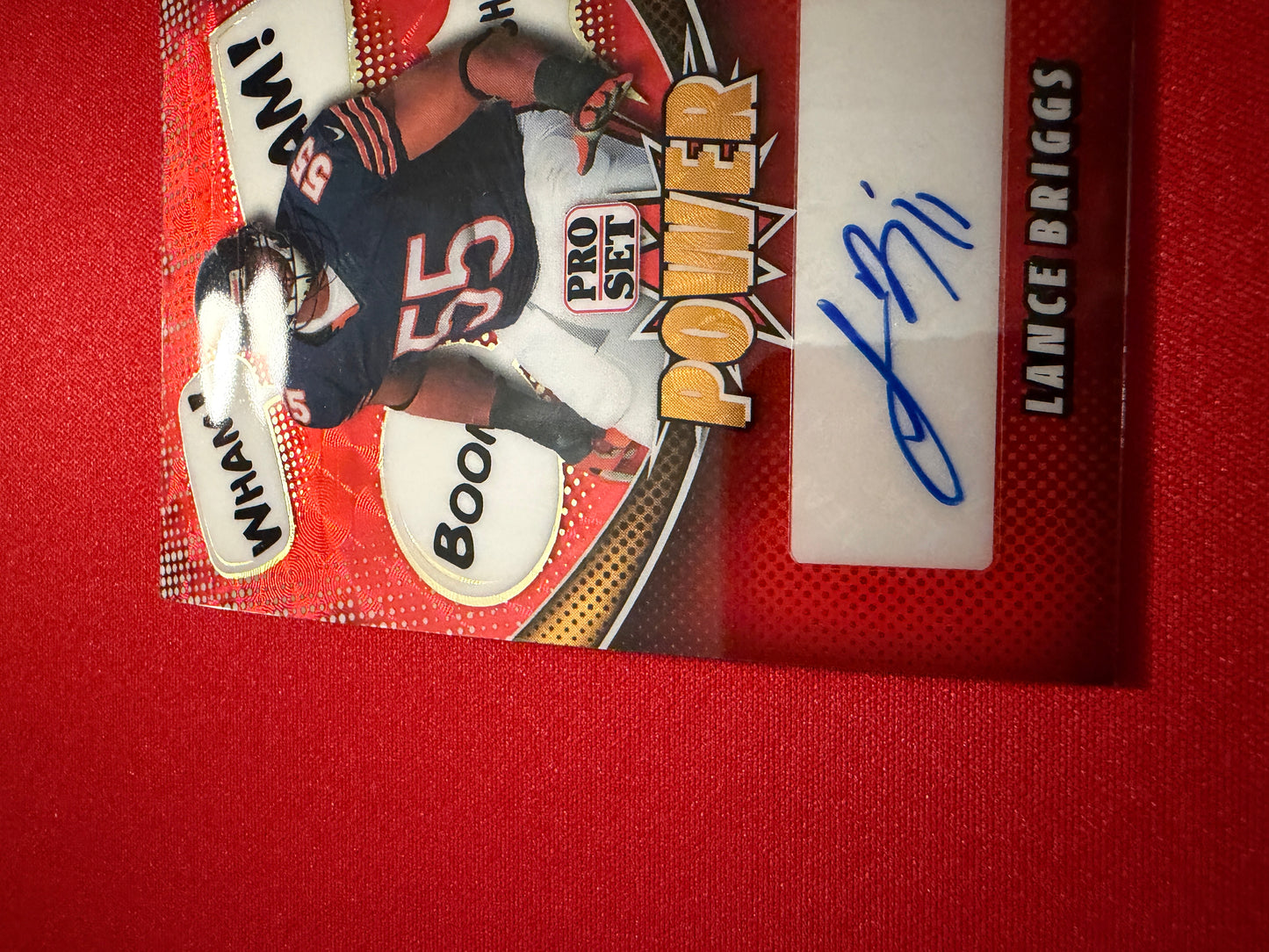 Lance Briggs 2026 Leaf Pro Set Metal Football Power Auto Red Flood Super 1/1