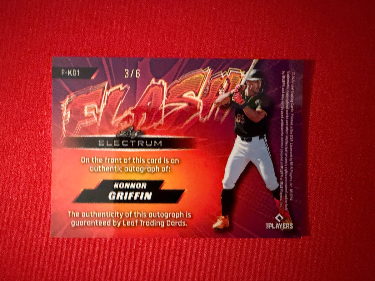 Konnor Griffin 2026 Leaf Electrum Flash Auto Platinum /6