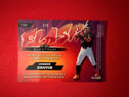 Konnor Griffin 2026 Leaf Electrum Flash Auto Platinum /6