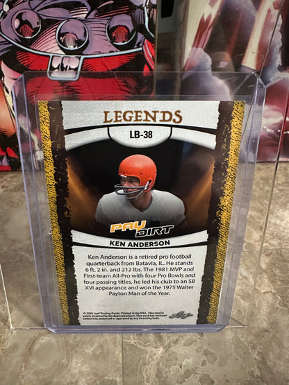2025 Leaf Paydirt Ken Anderson LEGENDS ORANGE COLOR MATCH /49 Bengals MVP