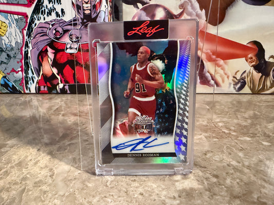 Dennis Rodman 2026 Leaf Metal Independence Day Base Auto Bald Eagle /7