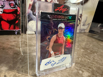 Anna Leigh Waters 2026 Leaf Signature Series Polychromatic Auto Purple 1/1
