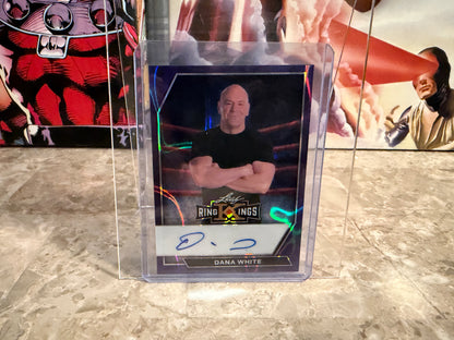 Dana White 2026 Leaf Metal Ring Kings Base Auto Purple Lava 7/7 Bookend