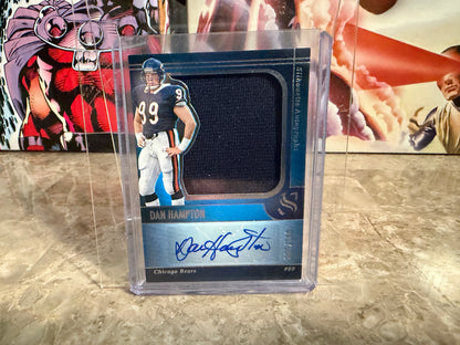 Dan Hampton 2025 Panini Silhouette Football Silhouette Autographs Patch /199