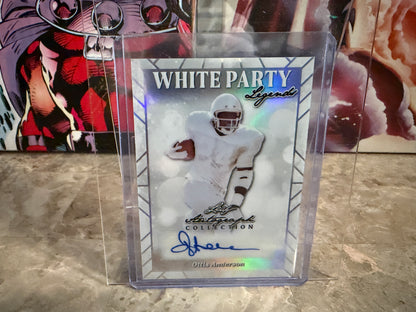 Ottis Anderson 2026 Leaf Autograph Collection Football White Party Auto 1/1