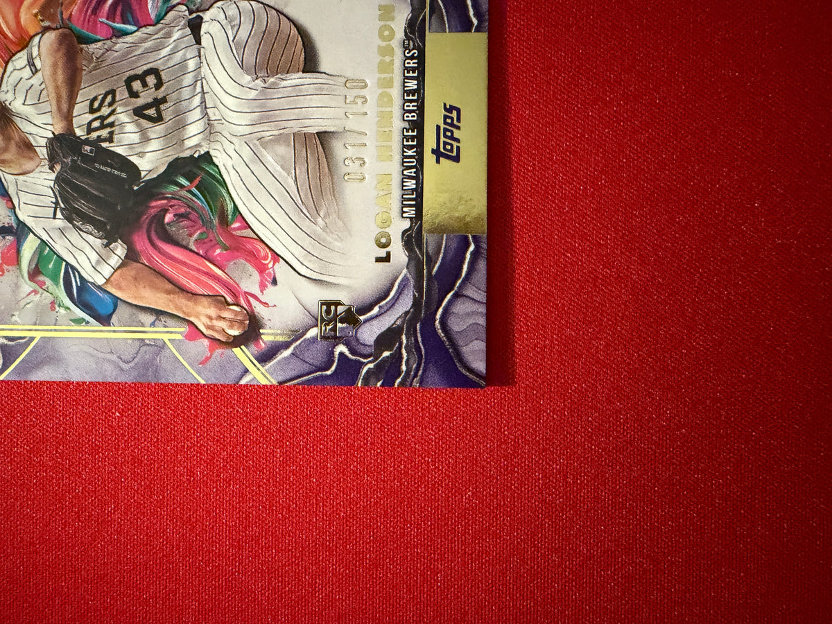 2025 Topps Inception Logan Henderson RC Rookie Card Purple /150 #12