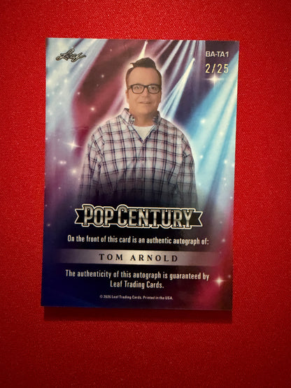 Tom Arnold 2026 Leaf Pop Century Base Silver Crystal /25