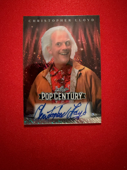 Christopher Lloyd 2026 Leaf Pop Century Base Red Shimmer 1/1