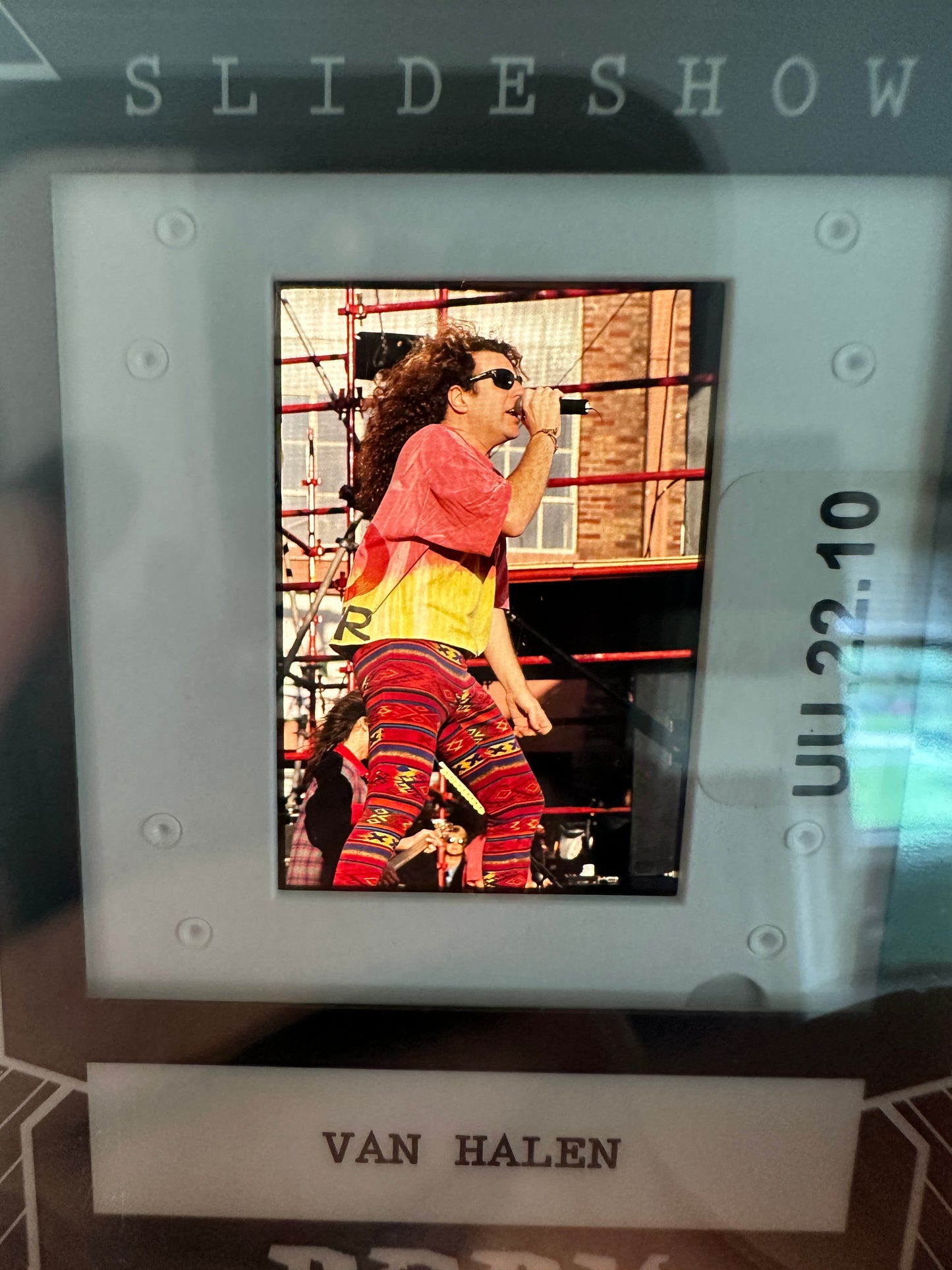 2026 Leaf Slideshow VAN HALEN Metal /25 SAMMY HAGAR 3-Slide 5150 Era PRODUCTION