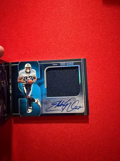 Ray Lewis vs. Eddie George 2025 Panini Silhouette Football Dual Patch Auto Booklet