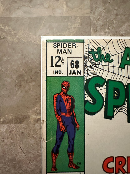 Amazing Spider-Man #68 VG- 3.5 (Marvel Comics 1969)
