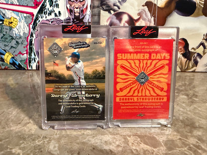 Darryl Strawberry 2026 Leaf Seasons In The Sun Summer Days Signature Souvenier Auto Relic Lot